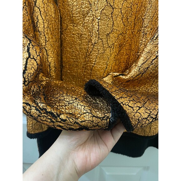 3.1 PHILLIP LIM Foil Copper Black CUT AWAY Self Underlayer SWEATSHIRT S - Picture 7 of 11